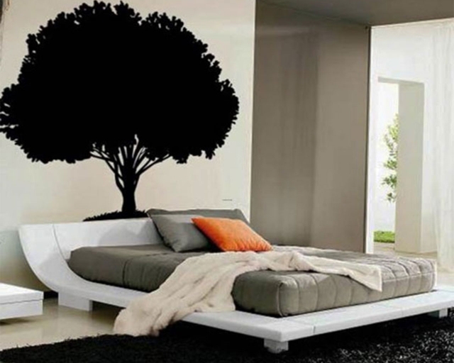 tête-de-lit-originale-chambre-à-coucher-grand-lit-arbre