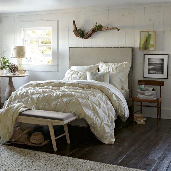 tête-lit-moderne-20-belles-idées-beige-élégante-tapissée tête de lit moderne
