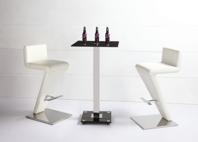 table-haute-bar-moderne-dessus-noir-carré-base-blanche