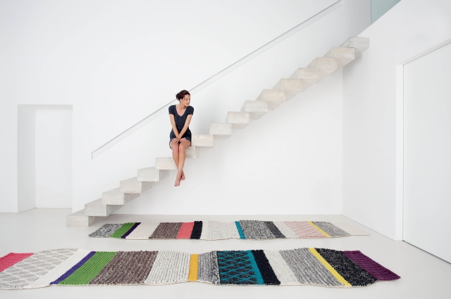 tapis-contemporain-design-22-idées-originalité-rectangulaire-multicolore-Gandia-Blasco