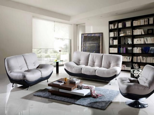 tapis-shaggy-salon-moderne-élégant-gris-poils-courts-forme-rectangulaire