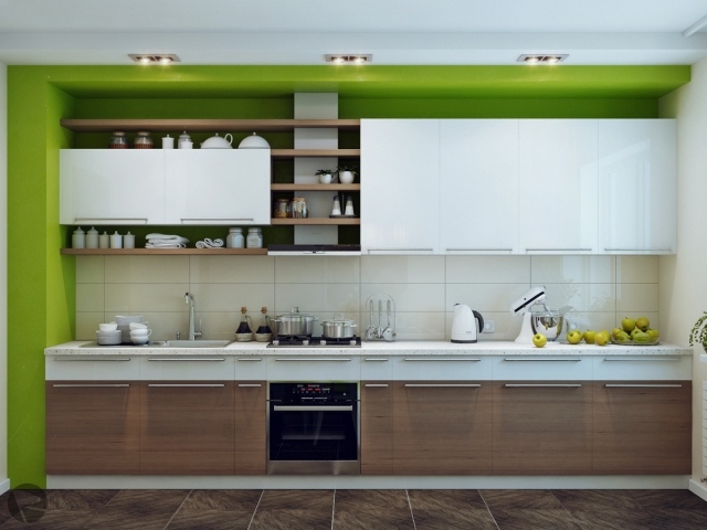 armoires-cuisine-bois-blanc-murs-verts