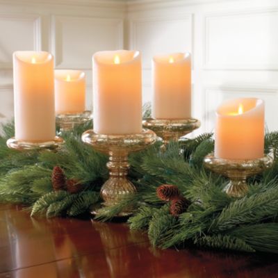 bougie-de-Noël-led-décoration-sympa-branches-sapin