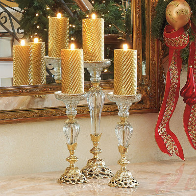 bougie-de-Noël-led-décoration-sympa-couleur-or