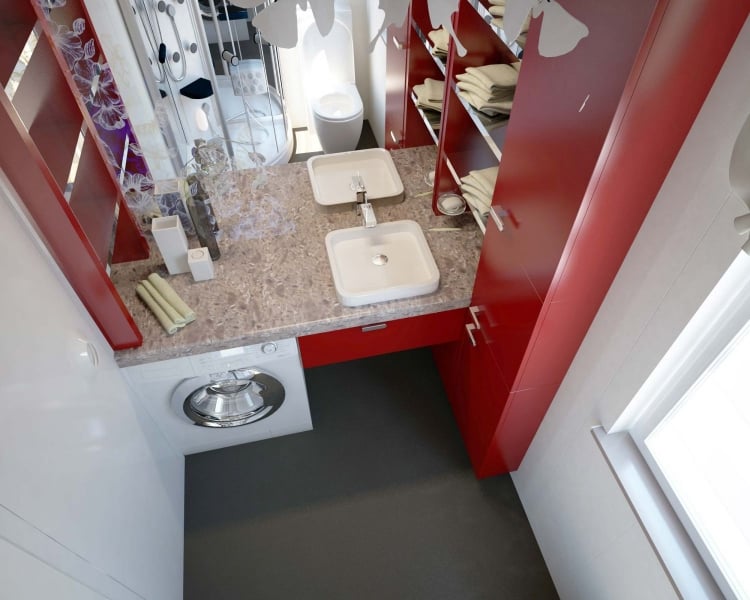 buanderie-salle-bain-mobilier-rouge