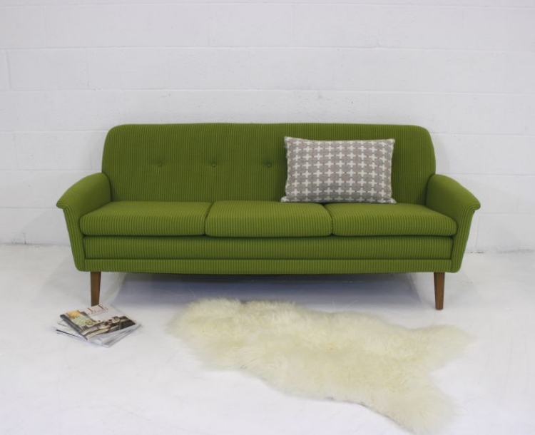 canapé-vert-vintage-inspiré les années 60