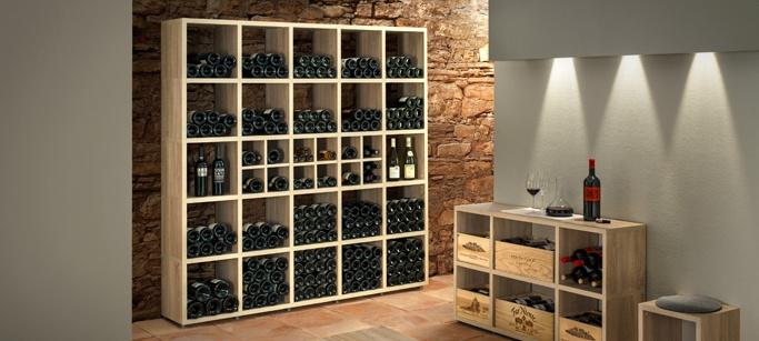 cave-vin-domicile-supports-rangement-bouteilles cave à vin