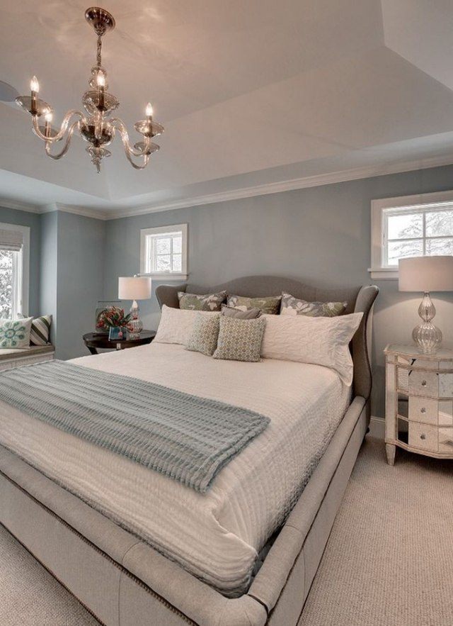 Couleur de chambre 100 idées de bonnes nuits de sommeil Deco salon rose pale blanc gris