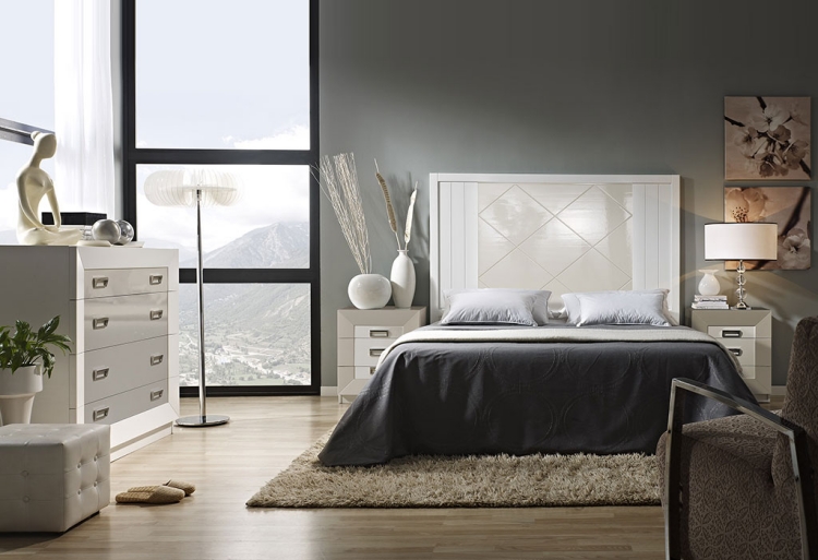 chambre-coucher-complète-mobilier-blanc-accents-gris-literie-gris