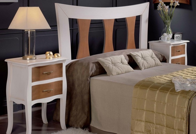 chambre-coucher-complète-mobilier-blanc-bois-tête-lit