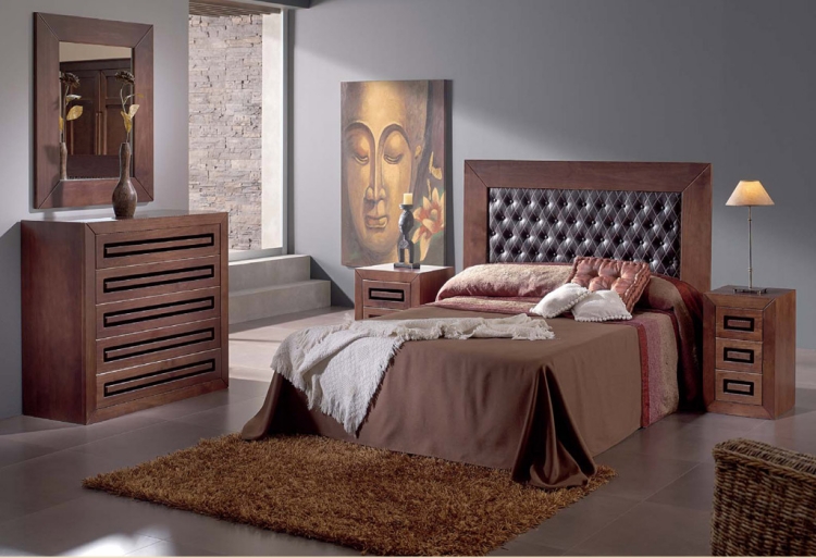 chambre-coucher-complète-mobilier-bois-sombre-literie-marron