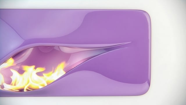 cheminée-moderne-idées-déco-couleur-violette