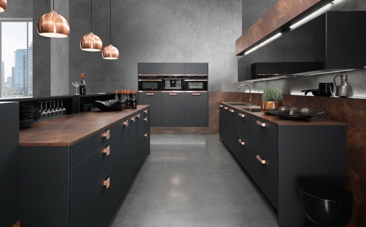 Cuisines design mariage de modernité et simplicité naturelle Cuisine moderne noire
