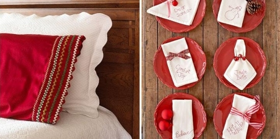 déco-de-Noël-DIY-assiettes-rouges-rond-serviette