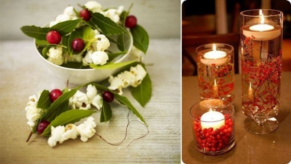 déco-de-Noël-fruits-églantier-bougies-decoratives