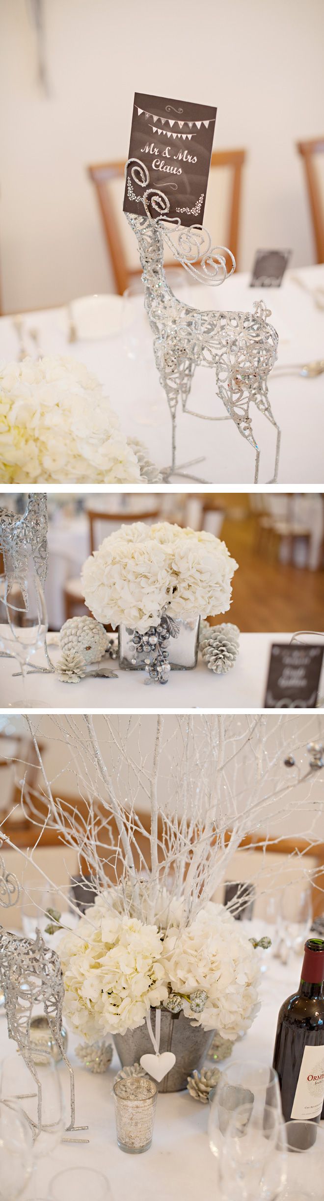 déco-table-mariage-hiver-fleurs-blanches-figurines déco table mariage