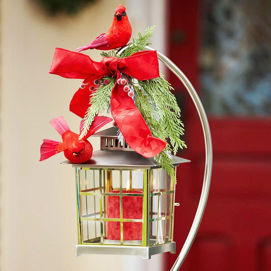 décoration-de-Noël-espace-extérieur-oiseaux-lanerne