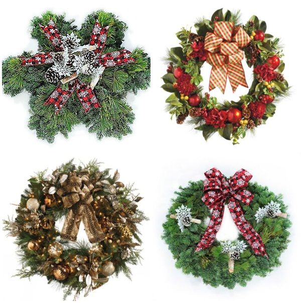 décoration-de-Noël-idée-originale-couronne-porte-branches-sapin-ruban