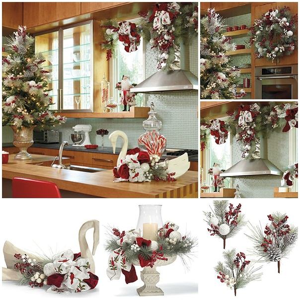 décoration-de-Noël-idée-originale-mini-sapin-cuisine-couronne-porte