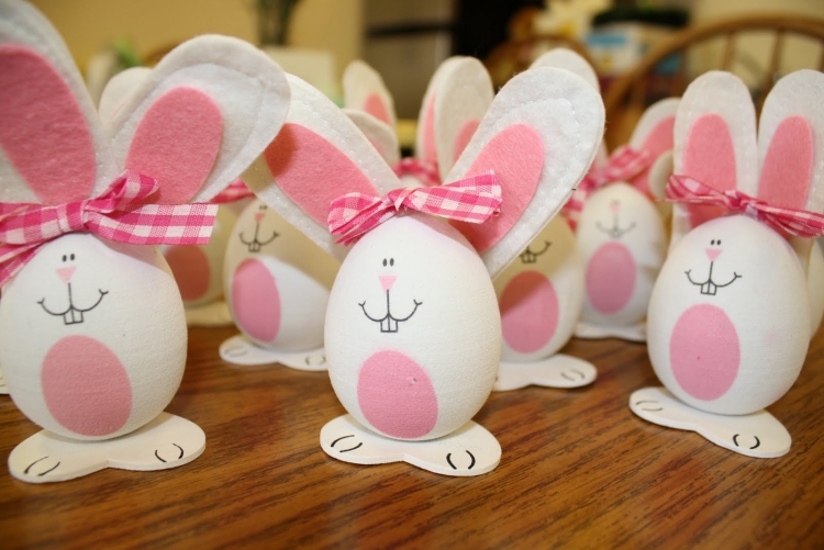 décoration de Pâques lapin-DIY-oeufs