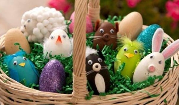 décoration-de-Pâques-lapin-poussins-DIY
