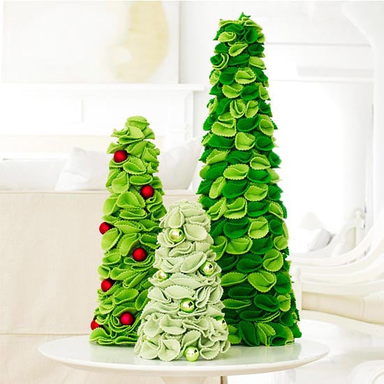 décoration-de-table-Noël-idées-originales-DIY-sapin-couleur-verte