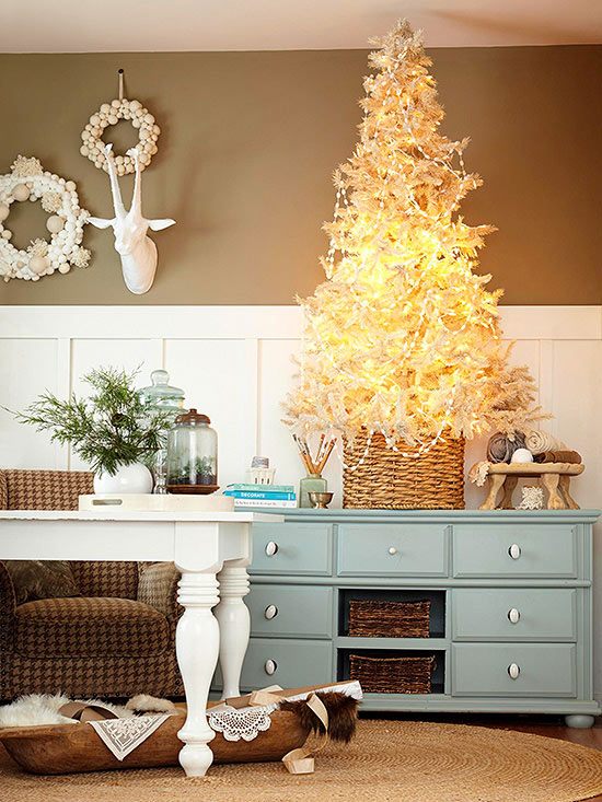 décoration-de-table-Noël-idées-originales-sapin-artificiel
