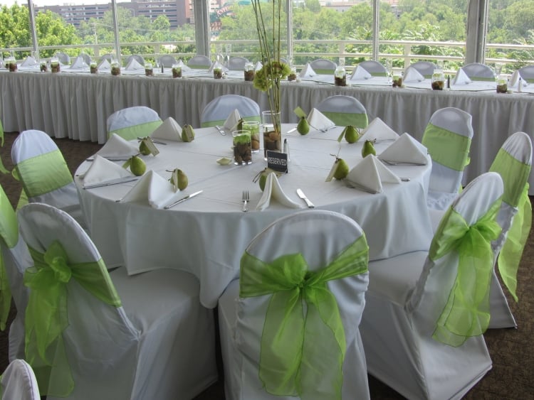 décoration-mariage-idée-originale-rubans-vert