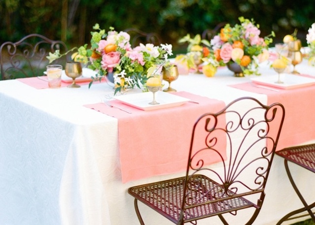 décoration de table printanière-compositions-florales