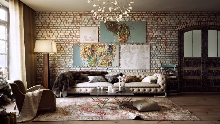 decorations-house-tableau-multcillore-chandelier-design-atmosphere-pleasant