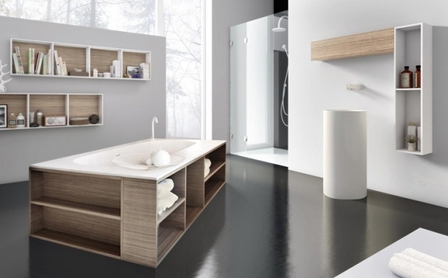 design-salle-bains-baignoire-plaque-bois-MARIPOSA-50-LASA-IDEA design salle de bains