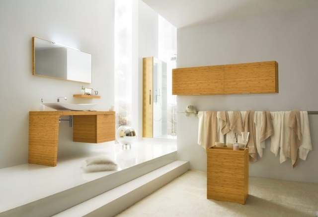 design salle de bains japonaise mobilier-bambou