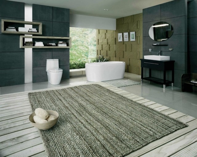 design-salle-bains-sol-planches-bois-tapis-gris