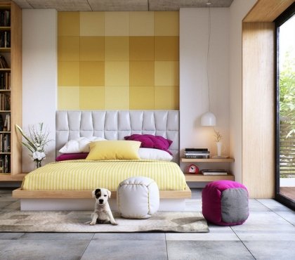 décoration de chambre coucher adulte- idées textures couleurs