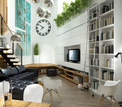 décorer sa maison chaises-design-plantes-vertes-accents-vintage