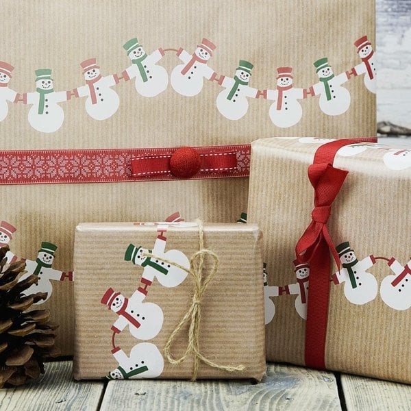 emballage-cadeaux-Noël-bonhommes-neige