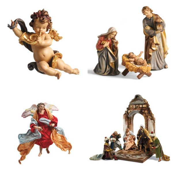 figurines-Noël-bois-ange-thème-religieux