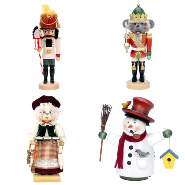 figurines-Noël-bois-casse-noisette-bonhomme-neige