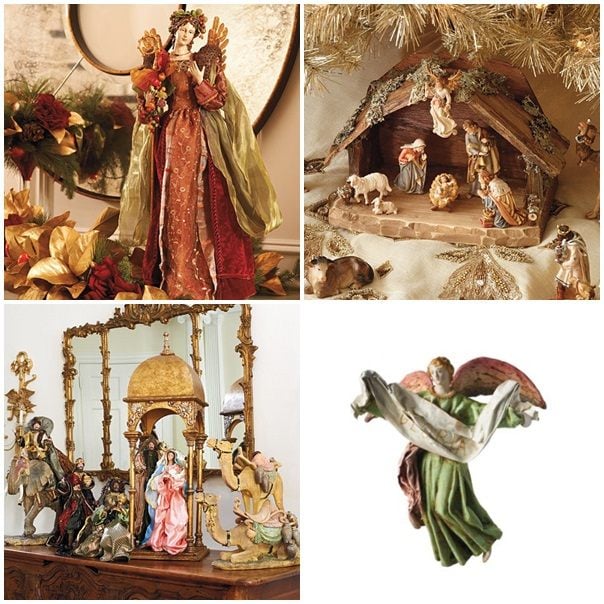 figurines-Noël-bois-crèche-Noel figurines de Noël en bois