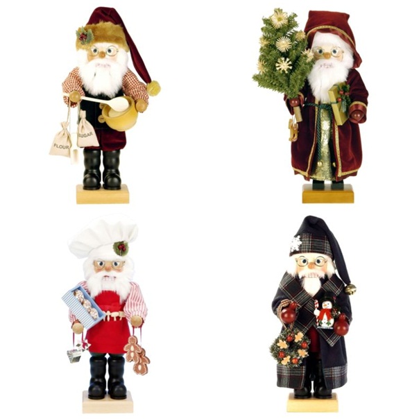 figurines-Noël-bois-père-Noel-idées figurines de Noël en bois