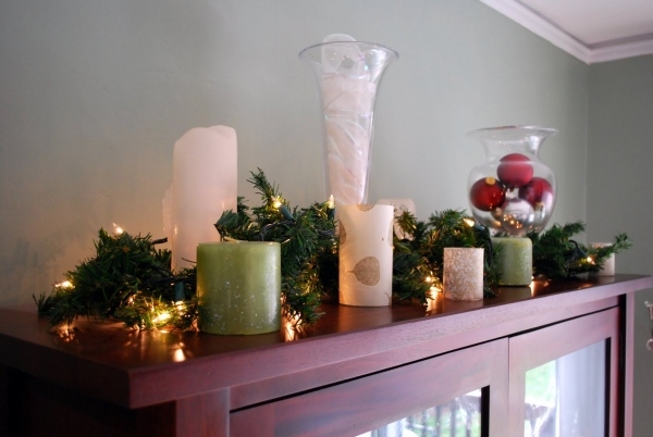 guirlande-lumineuse-LED-Noël-branche-pin-artificielle-bougies
