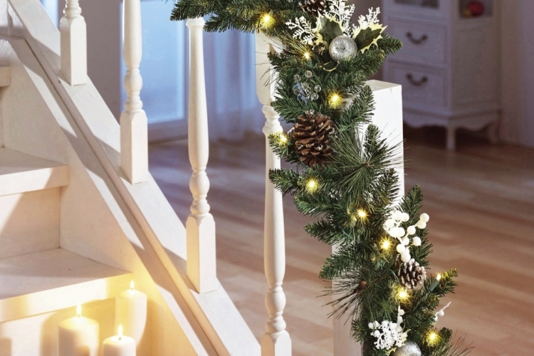Guirlande De Noel Pour Rampe D Escalier