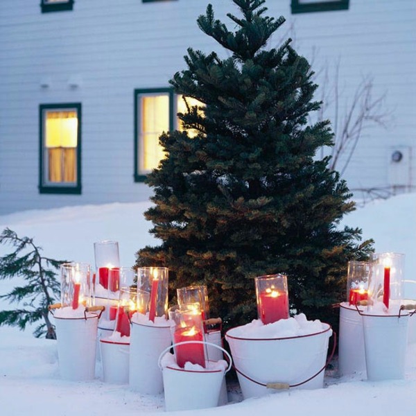 idée-décoration-Noël-bougies-LED-rouges