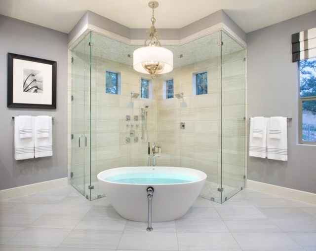 Idée de douche à effet pluie en 30 photos magnifiques!