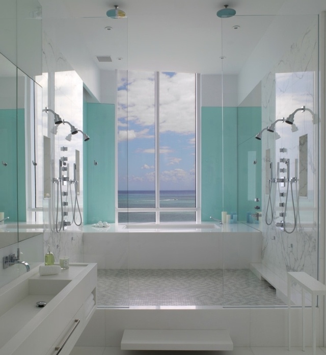 idée-de-douche-à-effet-pluie-salle-bains-moderne-baignoire-rectangulaire