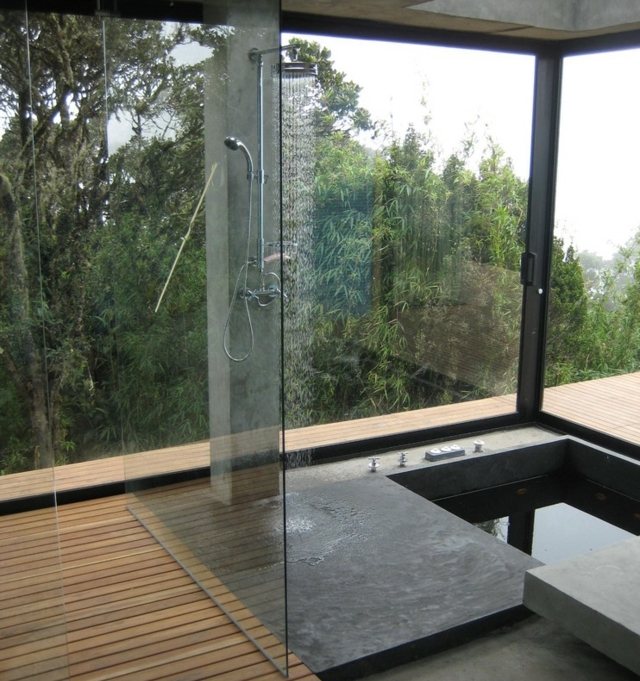 idée-de-douche-à-effet-pluie-salle-bains-moderne-paroi-transparente