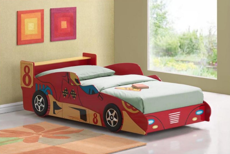 lit-pour-enfant-idee-sympa--forme-voiture