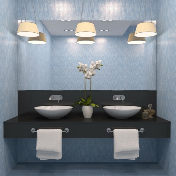 luminaire-salle-de-bains--lampe-plafond-vasque-ovale-couleur-blanche