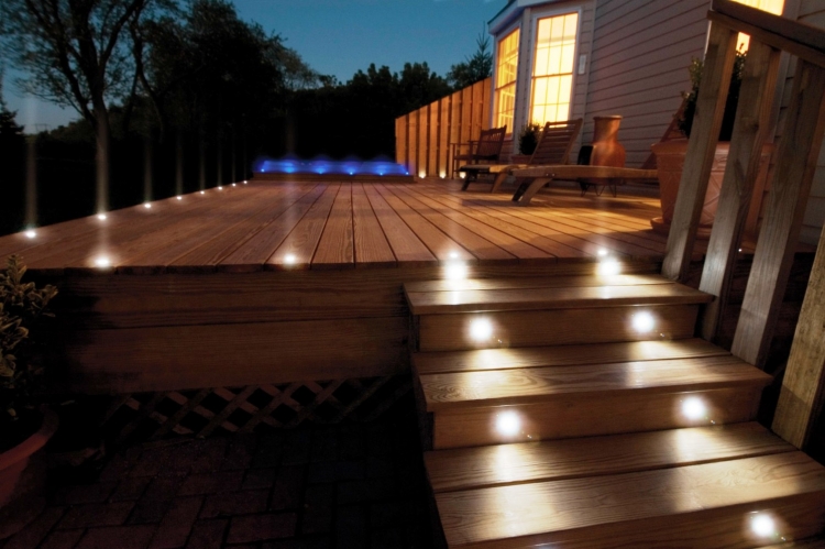 luminaires extérieurs spots LED encastrés terrasse