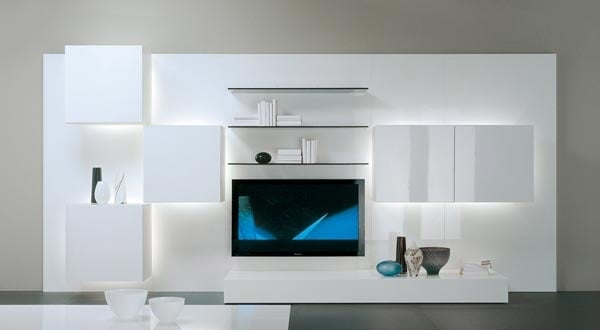 meuble-TV-idée-originale-salon-aménagement-couleur-blanche